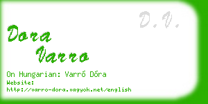 dora varro business card